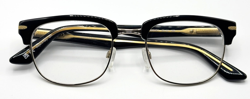 Serengeti Eyeglasses Frame Chadwick SP562001RX Black Horn Rim Browline 52mm New